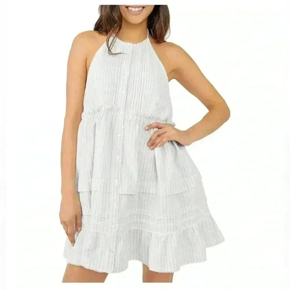 Free People Desert Days Stripe Mini Dress SOLD OUT @FP 🙌🏻✨⏰💭🤝⌛️ sailor chic - Picture 3 of 16